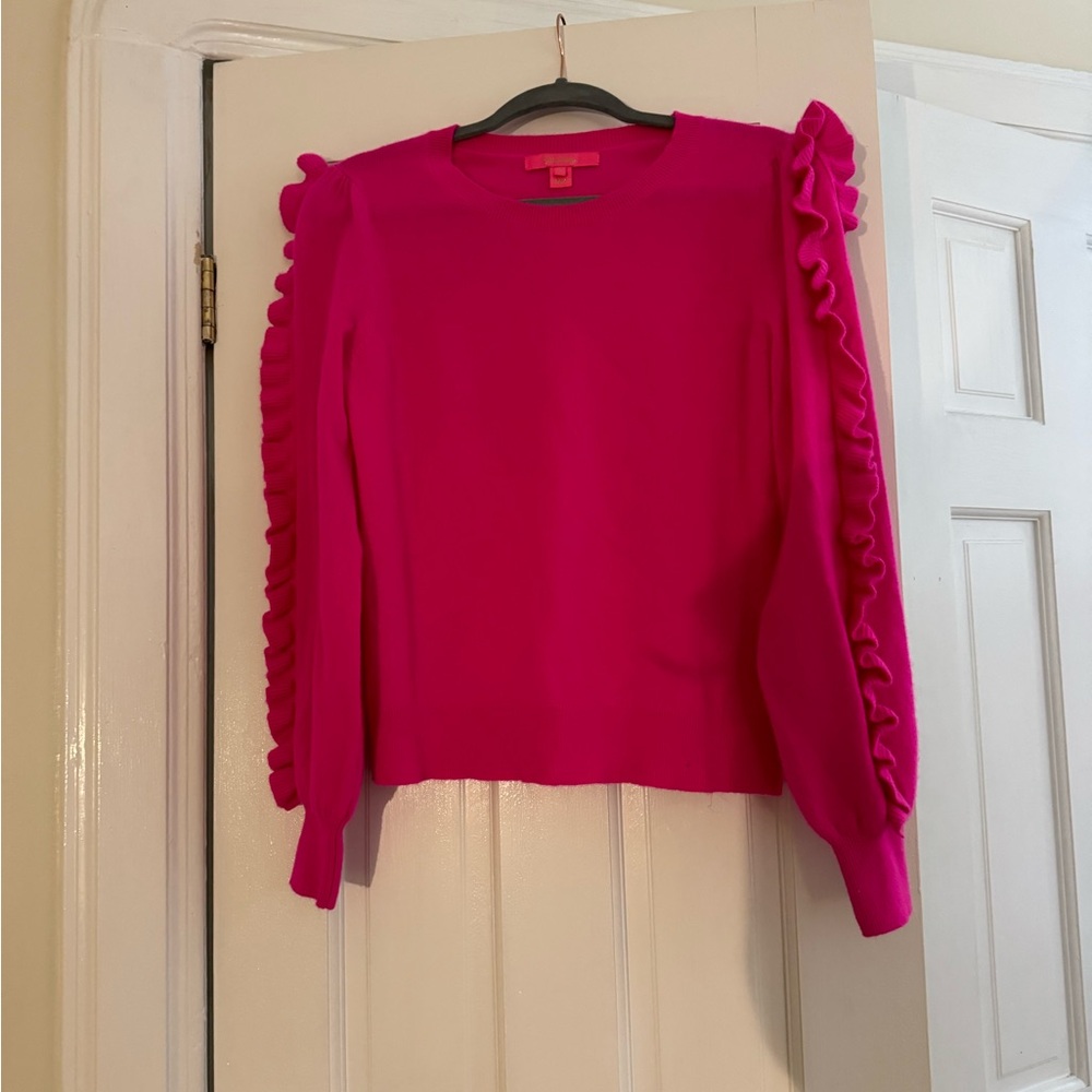 Lilly Pulitzer Women's Ruffled Sleeve Top - Pink